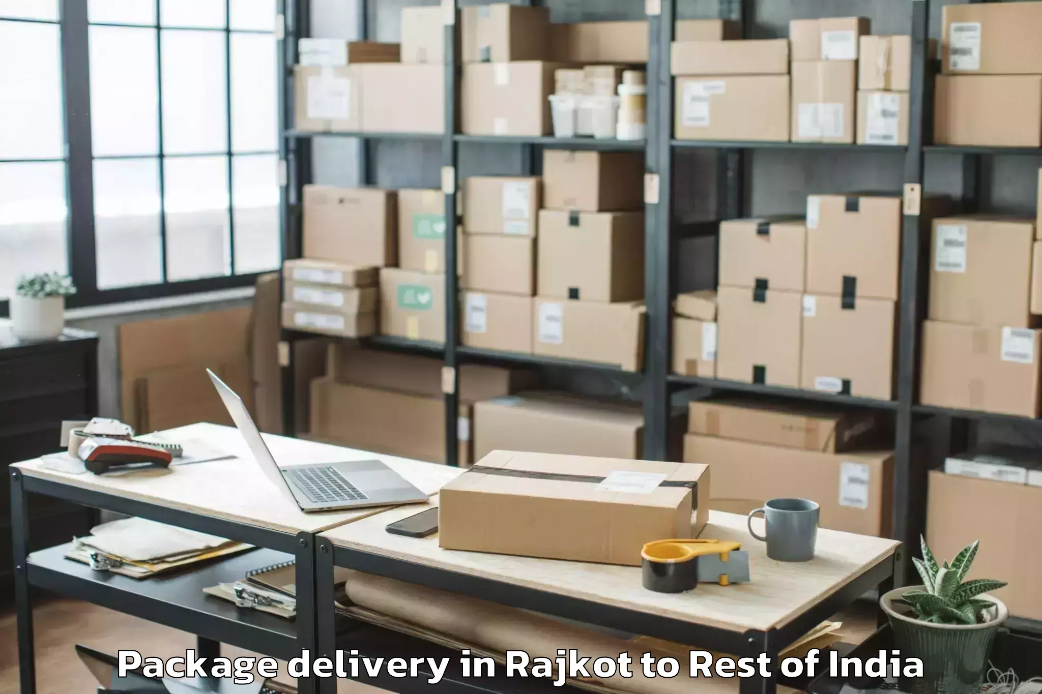 Reliable Rajkot to Waddepally Package Delivery